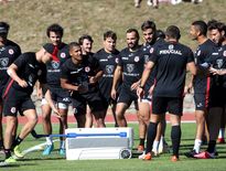 Les Toulousains lors de leur stage de présaison à Font Romeu.