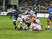 Le demi de mêlée bayonnais Shaun Venter a éclairé la rencontre de toute sa classe. Bayonne évolue un ton au-dessus en ce début de saison ! Photo Bruno Perrel