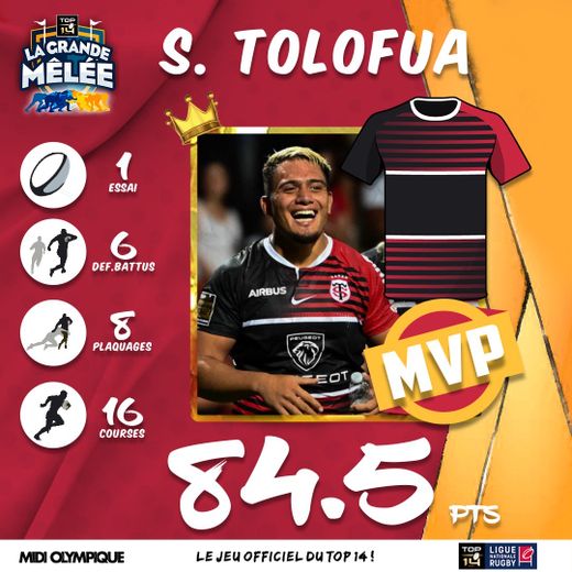 Le MVP de la semaine : Selevasio Tolofua