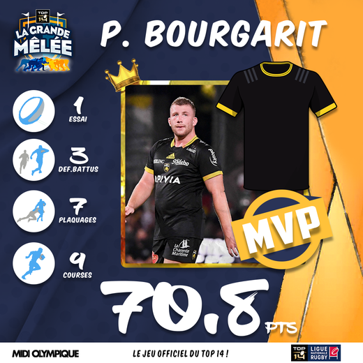 Le MVP de la semaine : Pierre Bourgarit (La Rochelle) a encore frappé