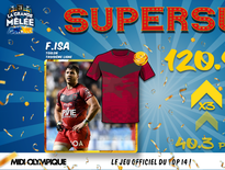 Facundo Isa est le supersub de la 9e journée de Top 14 avec 120,9 points !