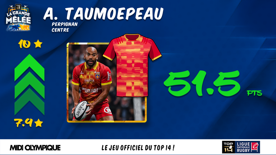 La très bonne performance d'Afusipa Taumoepeau contre La Rochelle