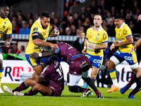 À l’image de George Moala, les Clermontois ont plus de mal à transpercer les défenses cette saison. Photo Icon Sport