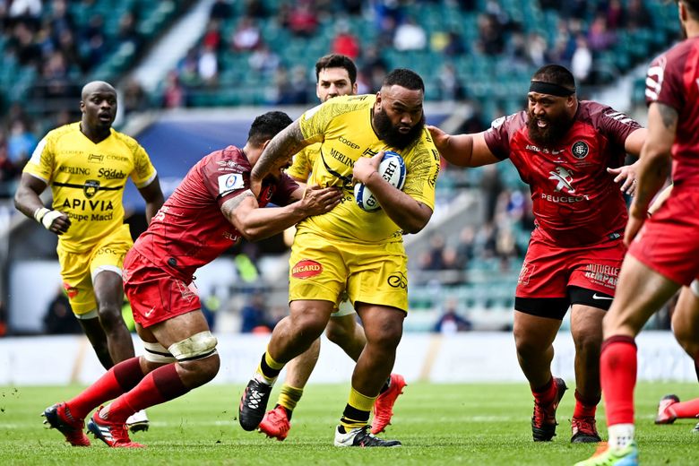 Charlie Faumuina en finale de coupe d'Europe face à Atonio