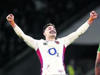 Jonny May célèbre la victoire !