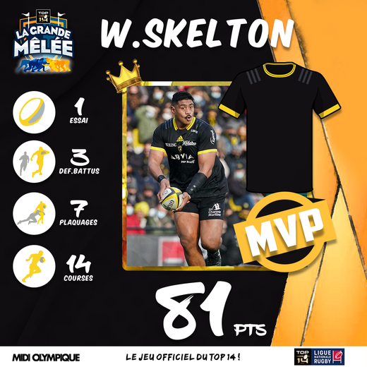Will Skelton, MVP de la semaine.