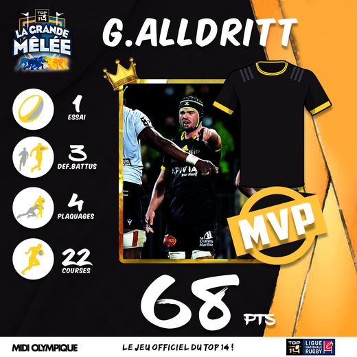 Le MVP de la semaine : Alldritt, omnipotent