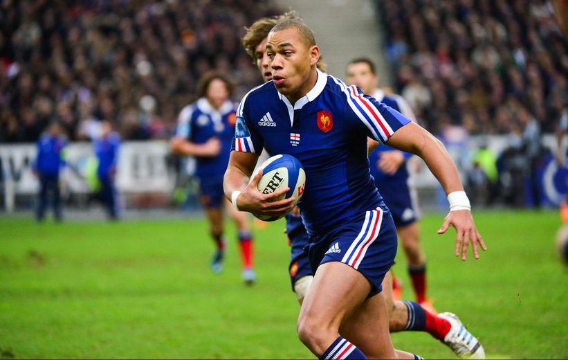 Gaël Fickou a inscrit un essai face à l'Angleterre en 2014