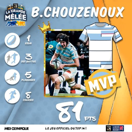 MVP de la semaine: Chouzenoux n'a pas fait dans la dentelle