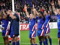 Grâce à leur victoire sur l’Irlande, les Bleus sont désormais les seuls à pouvoir faire le grand chelem. La France attend ça depuis près de douze ans ! Photo M.O. - D.P.