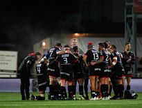 L'équipe d'Oyonnax, face à Narbonne.