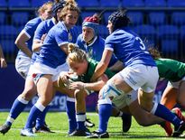 L'équipe italienne face à leurs homologues irlandaises lors du précédent tournoi des Six Nations