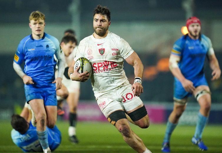 Facundo Isa lors d'un match de coupe d'Europe cette saison avec le RCT