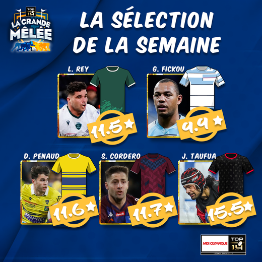 Notre sélection de la semaine pour cette 22ème journée