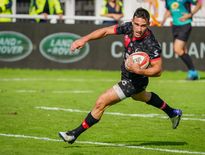 Malgré une belle entame de match à l’image du seul essai lyonnais inscrit par Baptiste Couilloud, le Lou s’est éteint face au RCT. Photo IconSport