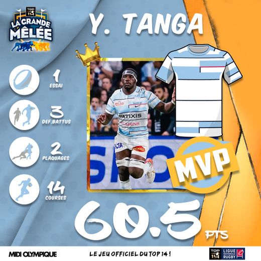 Le MVP de la semaine : Yoann Tanga, vista et puissance