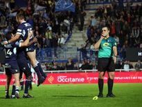 M. Charabas siffle la fin du match, les Columérins peuvent exulter puisque Thomas Girard vient d’inscrire la pénalité de la gagne.