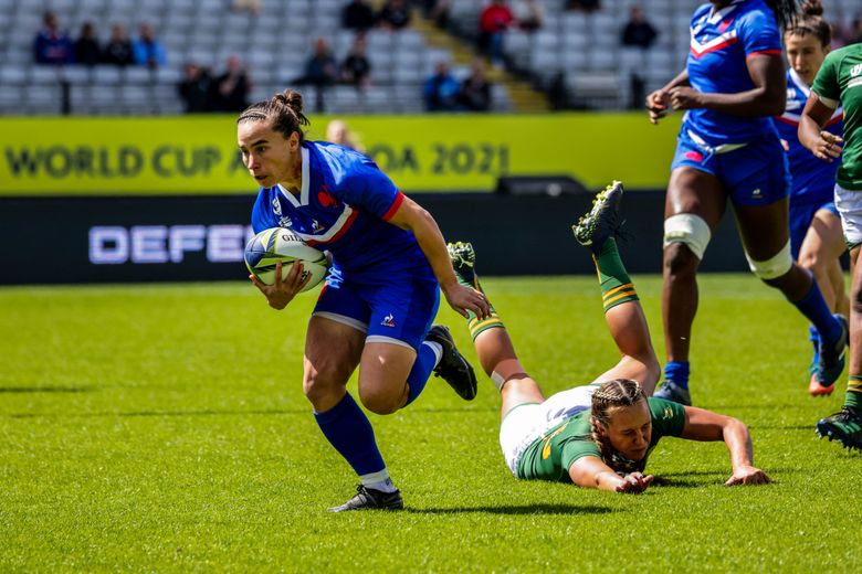 Meilleure joueuse du premier match remporté face à l'Afrique du Sud, Laure Sansus avait également été honorée lors du Tournoi des Six Nations 2022.