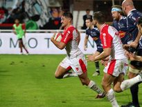 Le jeune centre de 21 ans au parcours atypique a su se frayer une place au sein du groupe biarrot. Avec cinq matchs joués en tant que titulaire Auguste Cadot a intégré la rotation de l’équipe une. Photo Photo Bernard