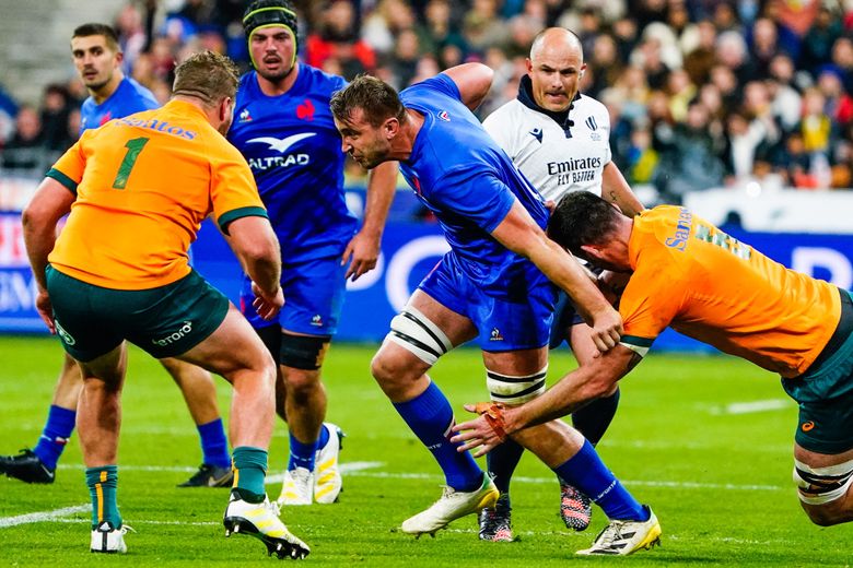 Anthony Jelonch, face à l'Australie.