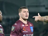Le troisième ligne anglais Tom Willis, arrivé il y a peu à Bordeaux-Bègles, va vivre sa première titularisation avec le maillot girondin. Photo Justine Hamon
