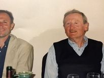 René Déléris (à droite) avec son fils Christian.