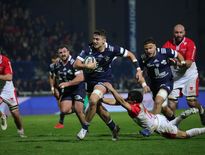 Belle opération pour Colomiers, ici Yann Peysson, qui enchaîne un deuxième succès consécutif et se hisse à la cinquième place du classement. Photo Midi Olympique - Patrick Derewiany
