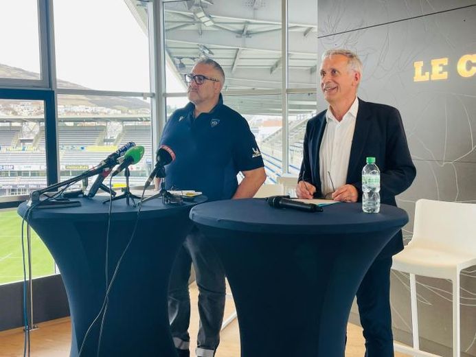 Christophe Urios à Clermont, club avec lequel il s’est engagé au moins jusqu’en 2025.