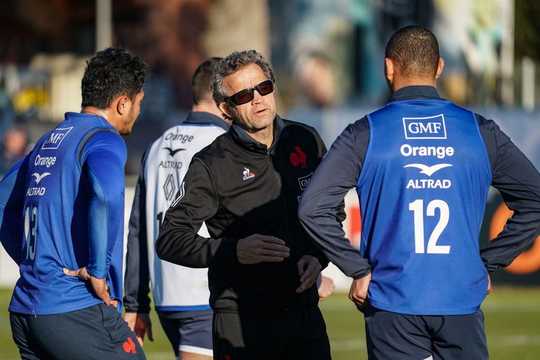 6 Nations - Fabien Galthié et ses joueurs en préparation