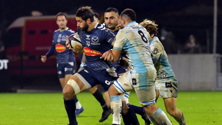 Martin Devergie, ici lors du match face à Massy, revient en très grande forme. Une excellente nouvelle pour les Agenais.