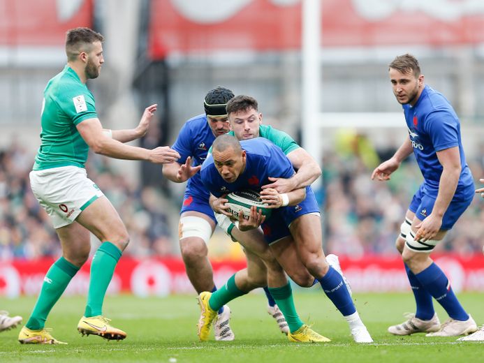 Gael Fickou lors de Irlande - France au Tournoi des 6 Nations 2023