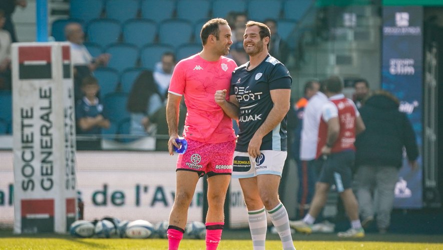 Les anciens clermontois Morgan Parra (Stade français) et Camille Lopez (Bayonne) se sont retrouvés ce week-end.