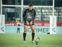 Le buteur rouennais en plein exercice