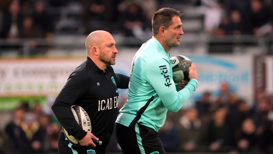 Pierre Mignoni et Franck Azéma, entraîneurs du RCT.